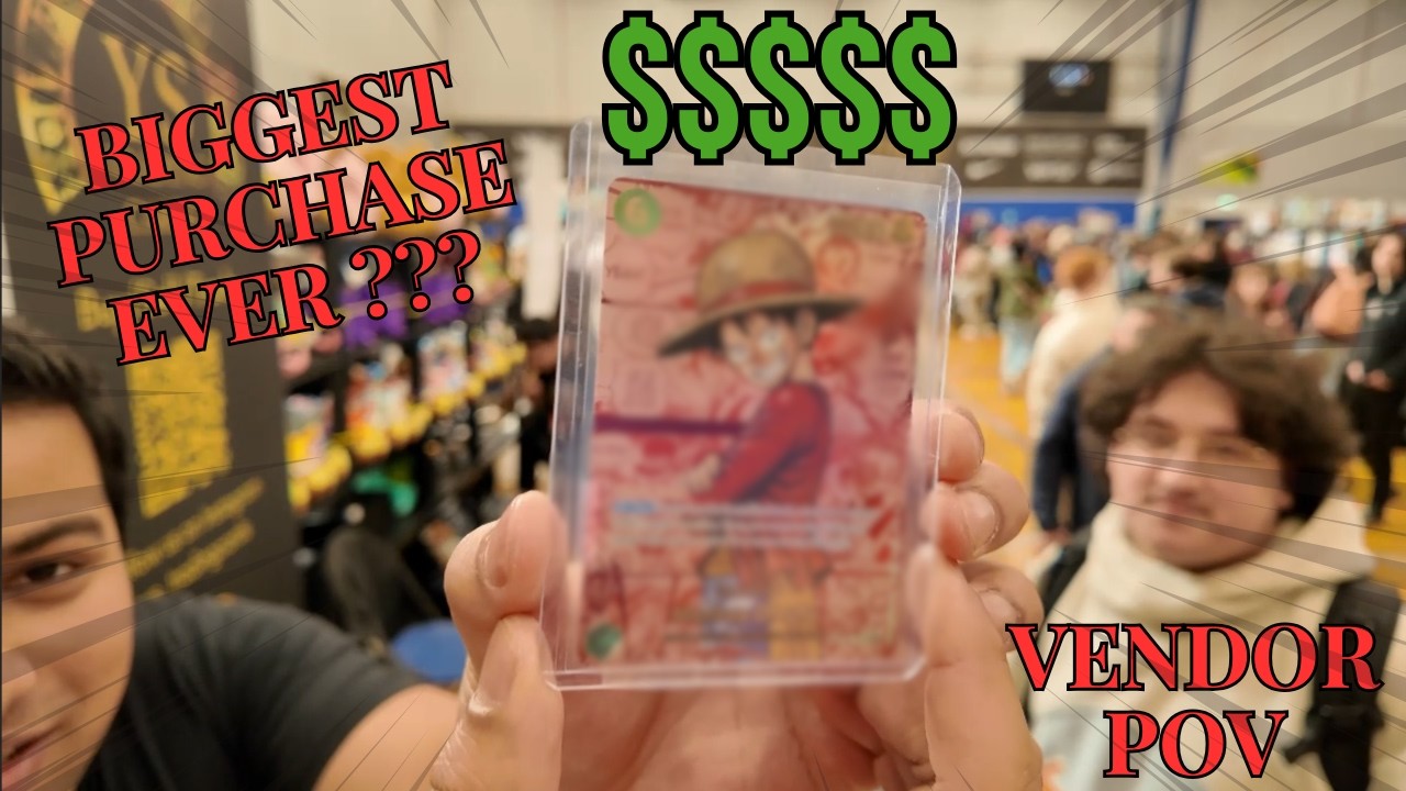 MOST EXPENSIVE ONE PIECE CARD EVER!!?? | ONE PIECE / POKEMON VENDOR POV | Cardmania Nottingham |