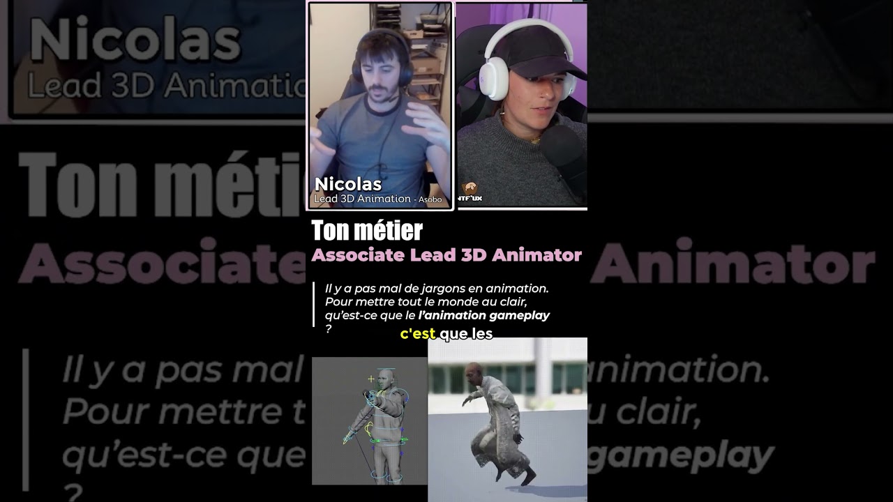 L'animation GAMEPLAY expliqu&eacute;e par un lead animateur 3D de chez Asobo Studio ✨ #3danimation #gamedev