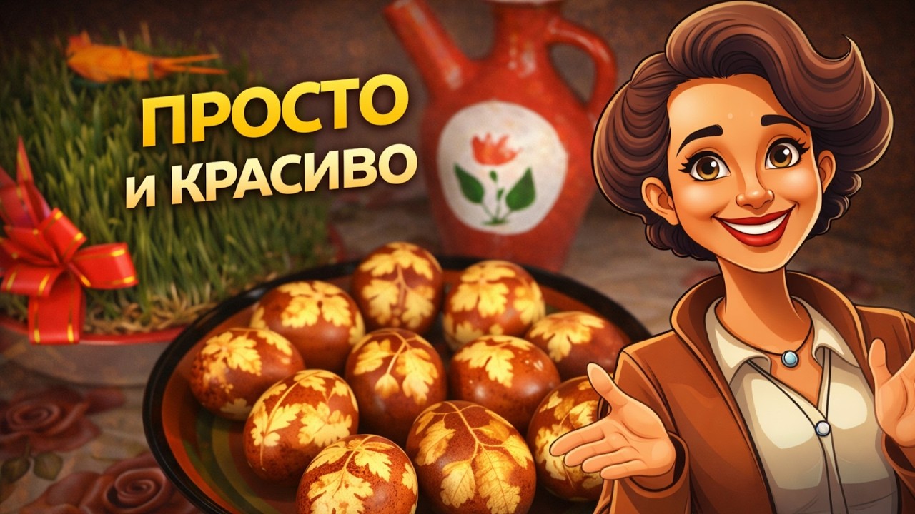 Как красиво покрасить яйца — простой натуральный способ