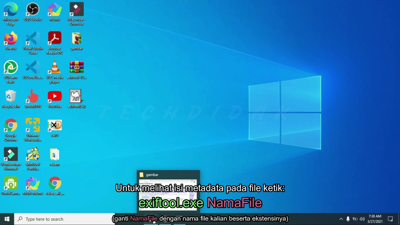 Cara Hapus Metadata pada File, Gambar atau Video dengan Exiftool