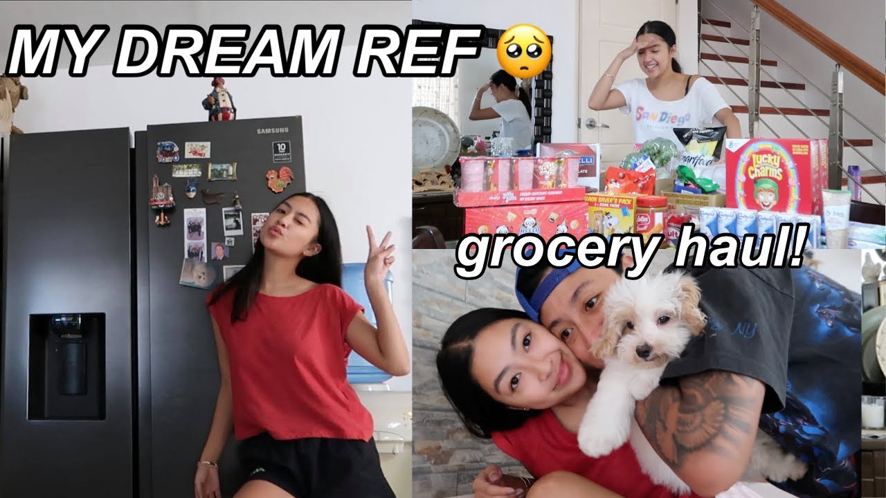 GROCERY HAUL, MY DREAM REF, UNBOXING AND MORE | Rei Germar