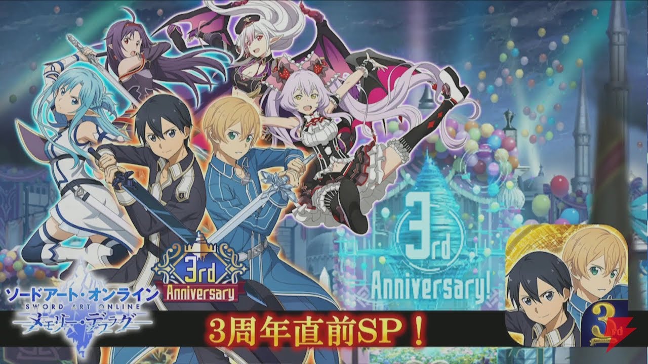 SAO:MD - Review 3rd Anniversary Livestream Event, Ranked Characters (August 31st)