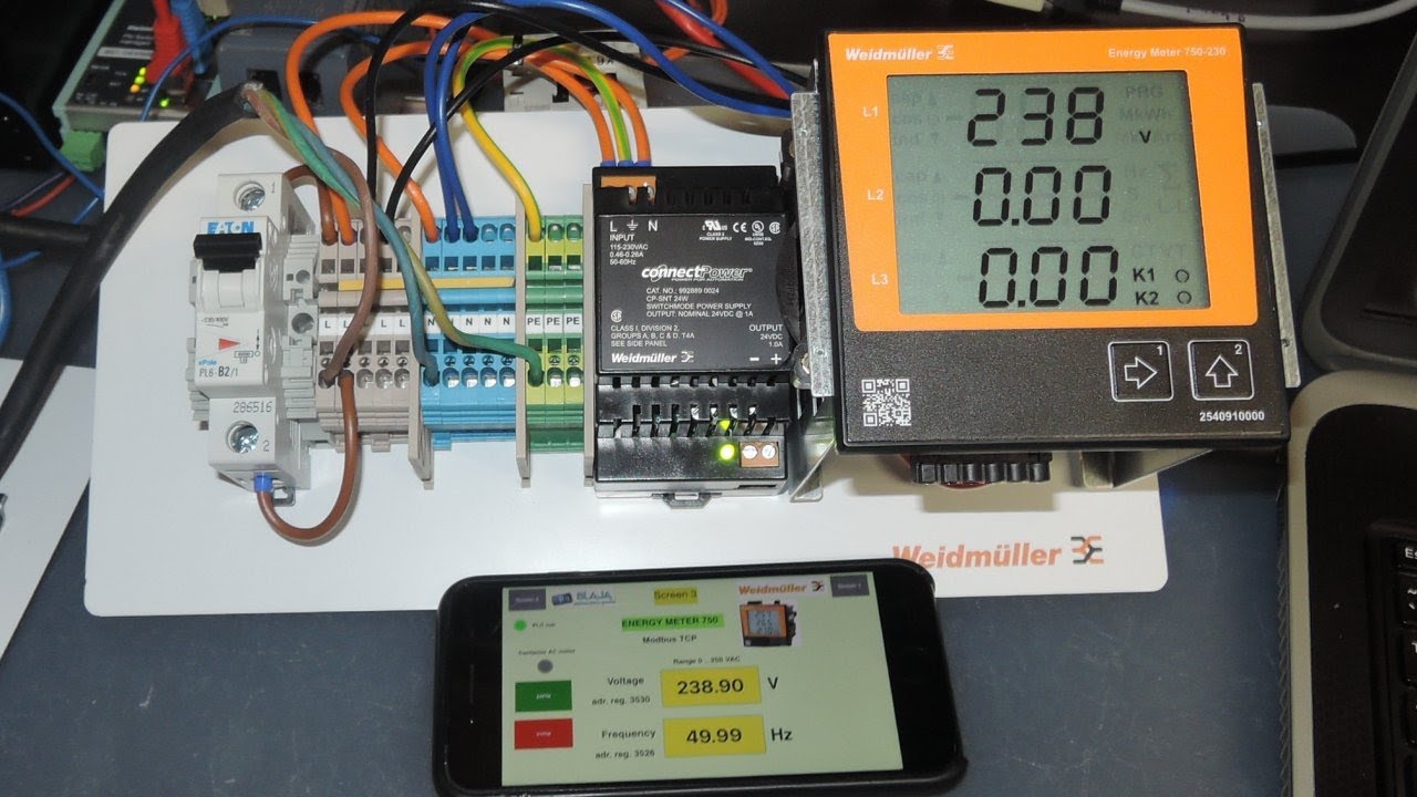 Měření energie Energy Meter 750-230 - Energy measurement with 750-230