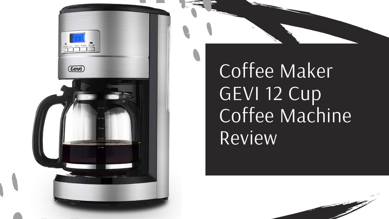 Coffee Maker GEVI 12 Cup Coffee Machine Review - Programmable Setting Silent Operation Coffeemaker