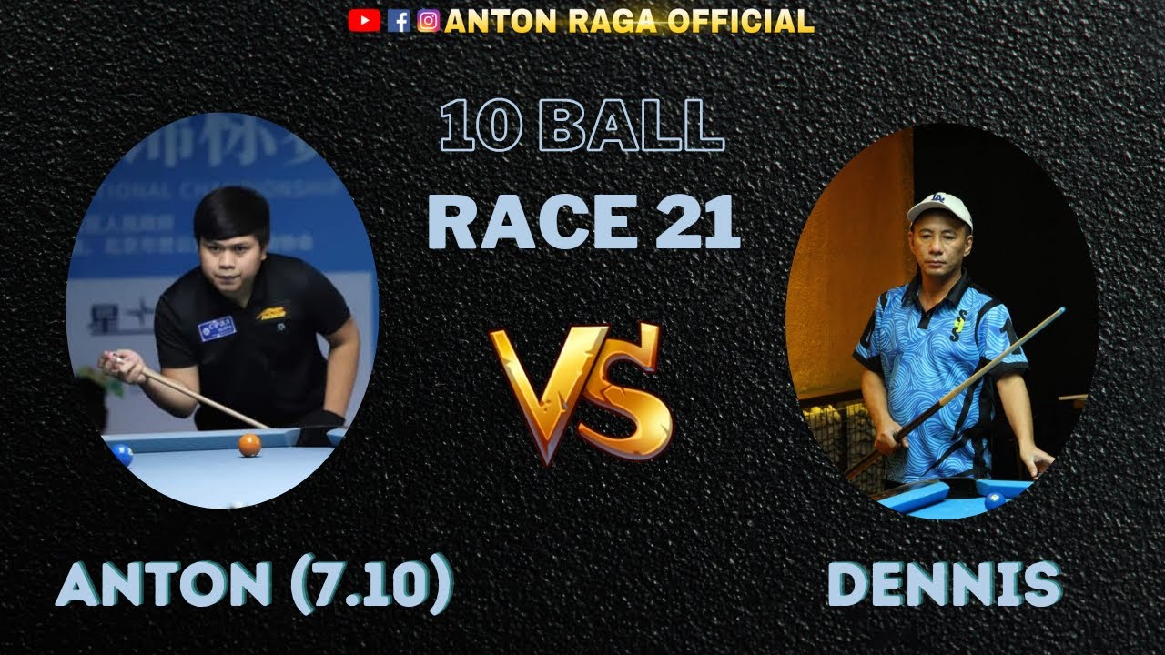 ANTON RAGA (7.10) VS. DENNIS ORCOLO | 10BALL | RACE 21