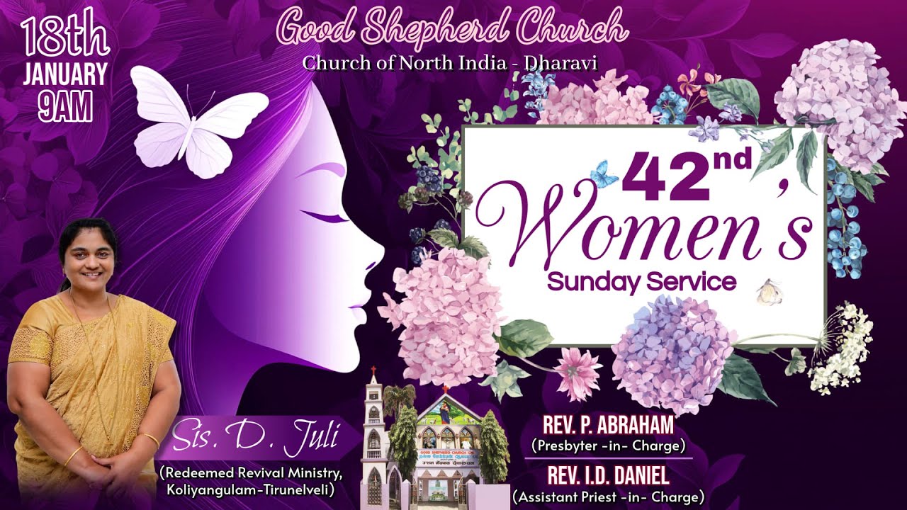 Women's Sunday Service - (18-01-2026) | Sis. D. Juli | Good Shepherd Church - CNI Dharavi