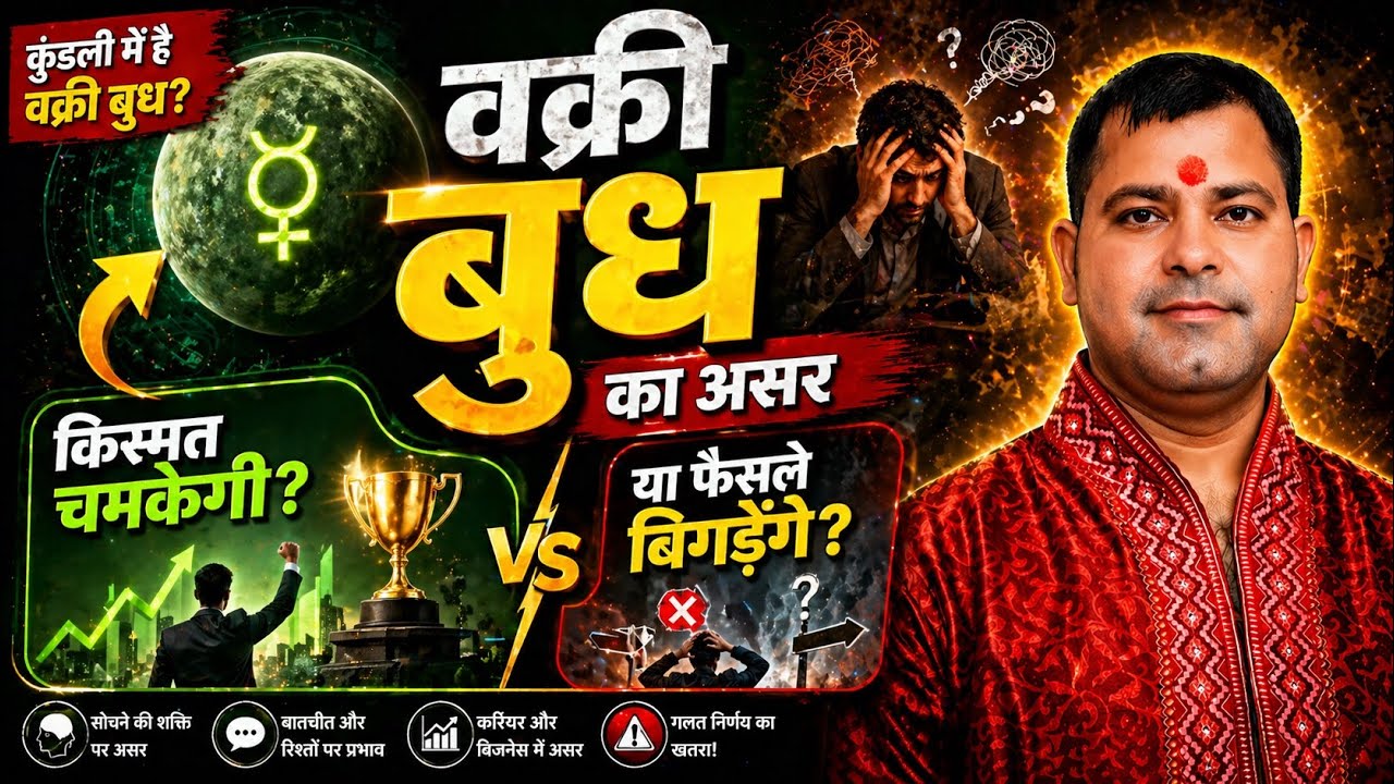 Vakri budh | vakri budh ke upay | vakri budh efeacts in hindi | vakri budh in kundli