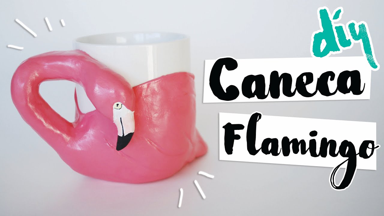 DIY: Caneca de Flamingo! por Isabelle Verona