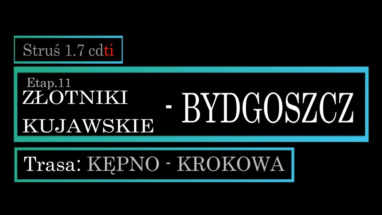 ZŁOTNIKI KUJAWSKIE - BYDGOSZCZ GPS [DK25-DW246-DK5][e11 Kępno-Krokowa] @BoczneDrogi