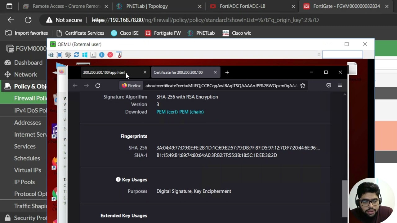 6- Fortinet FortADC Layer 7 HTTPS Load Balancing
