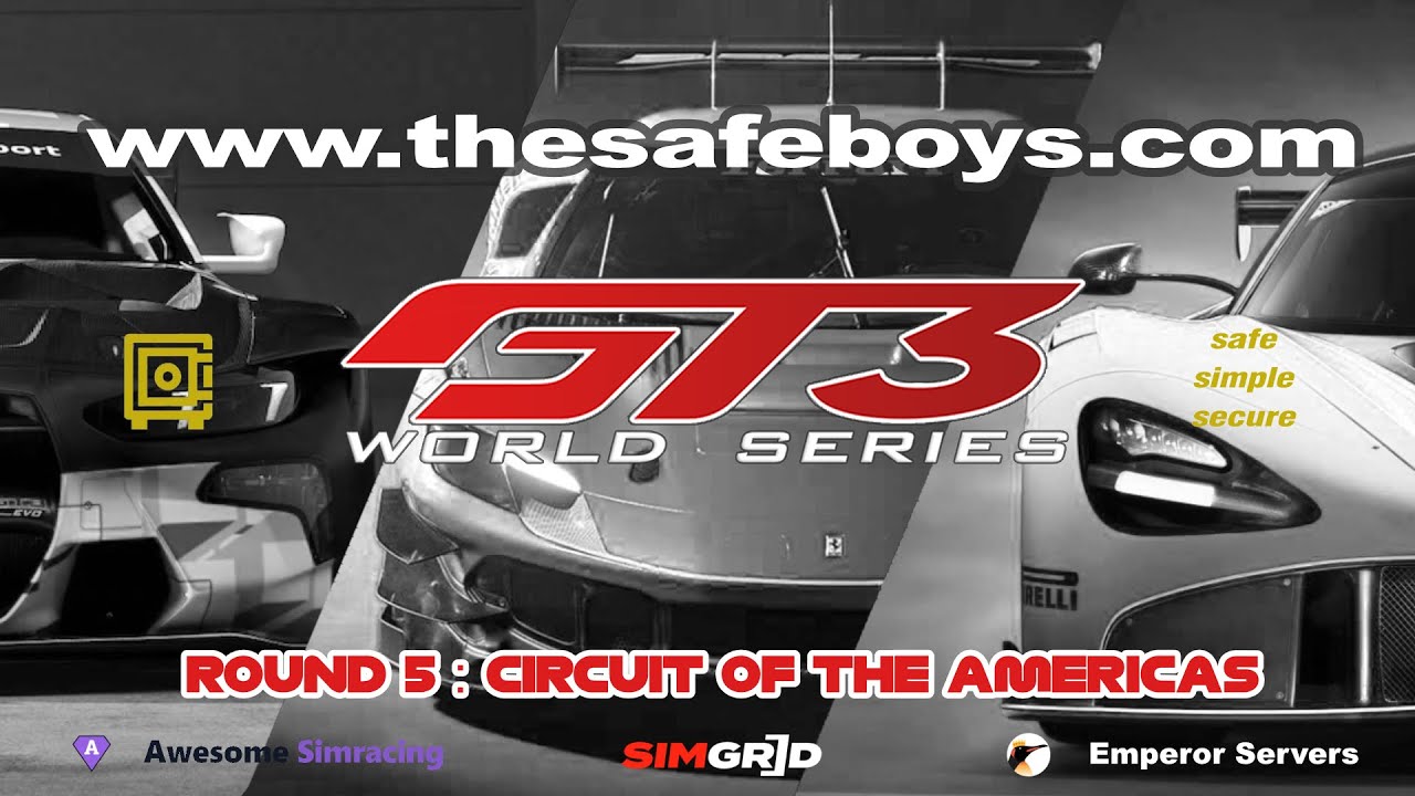 Sim Experience SA - The Safe Boys GT3 World Series - Round 5 from CIRCUIT OF THE AMERICAS