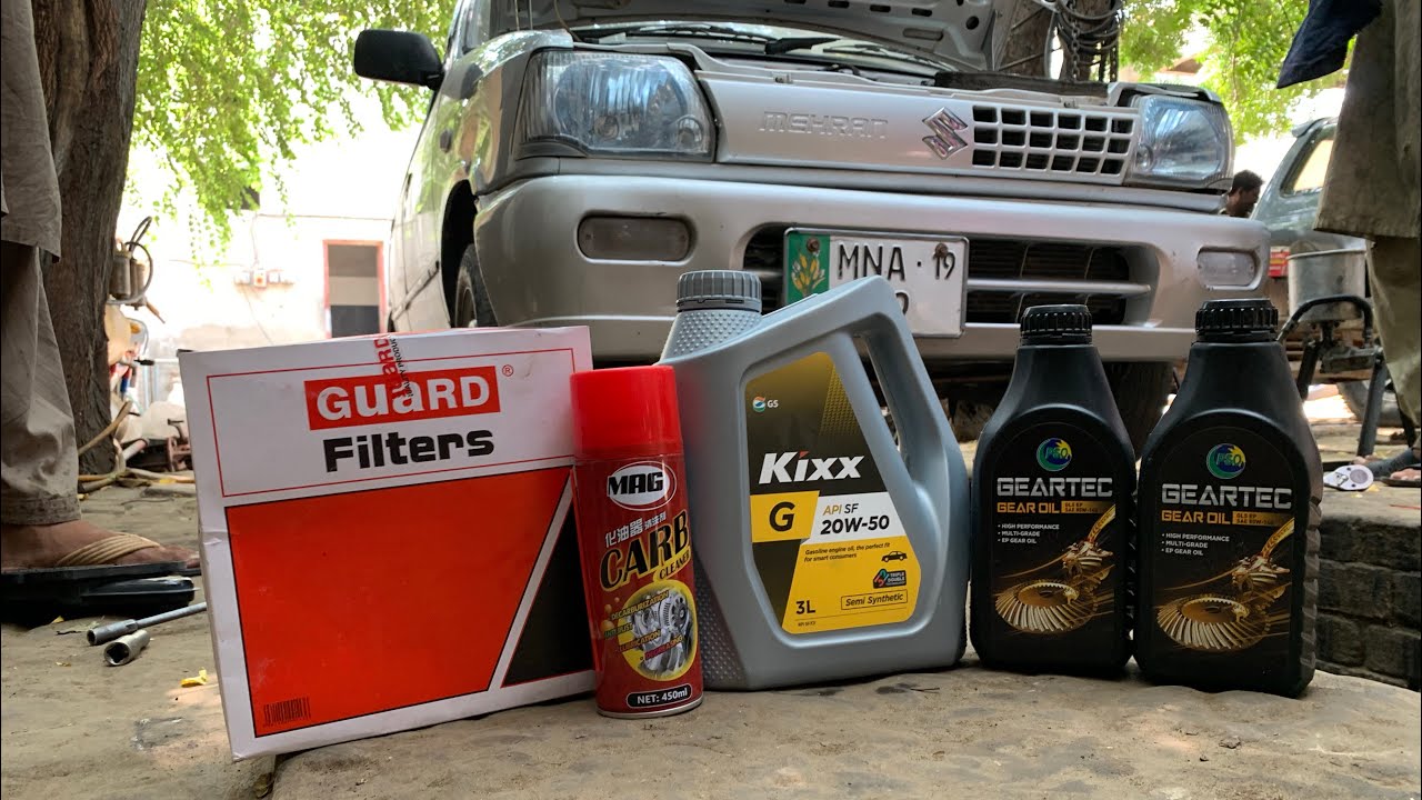 Mehran Gear Oil Change | Engine Oil Change | Throttle Body Wash | Chaudhry Motors Workshop Dunyapur