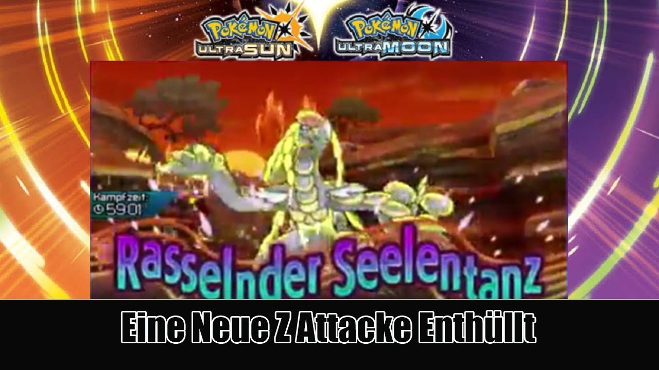 Grandiras Neue Z Attacke in Pokemon Ultra Sonne und  Ultra Mond - Rasselnder Seelentanz