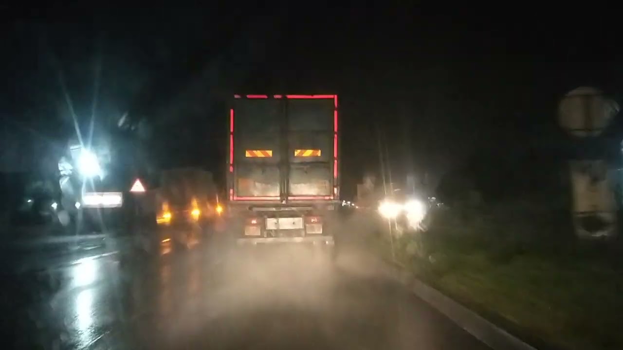 Uncivilized/ careless driving by large vehicle on Panvel Goa Highway near Pen.