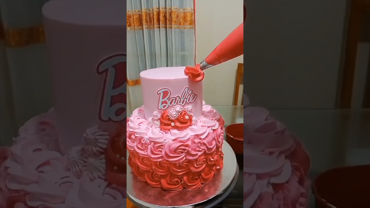 Удивительные советы по украшению тортов для начинающих #торт #выпечка #короткоевидео #урокпоукраш...