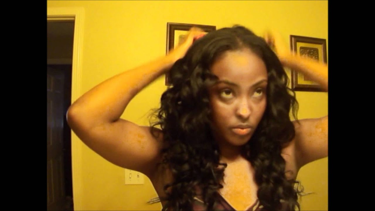 using my new remington curling wand! =D