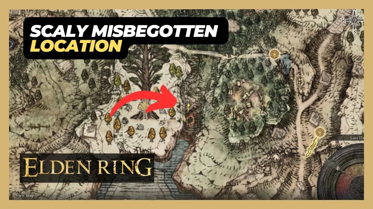 Scaly Misbegotten (Limgrave) Boss Location - Elden Ring
