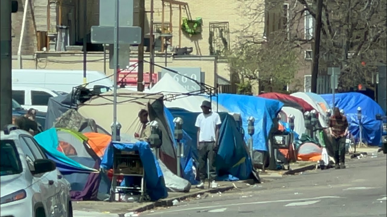 THIS  Is Downtown Denver Colorado??? Very Disappointing!!! Homeless Camps Everywhere!!  Why?