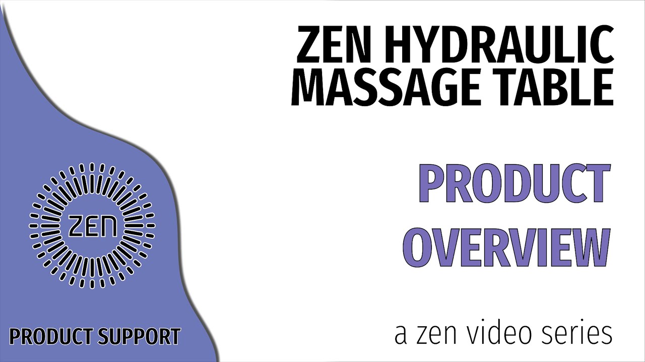 Zen Hydraulic Massage Table - Product Overview