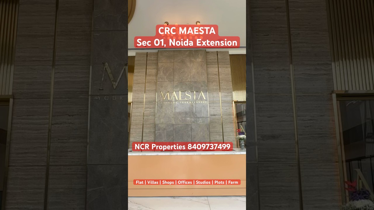 CRC MAESTA, Sec 01, Noida Extension | Call 8409737499 #CRCMAESTA #Flats #Invest #Noida #bestdeals