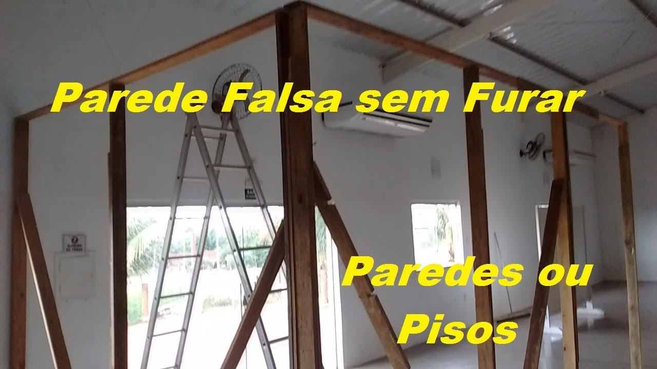 Parede Falsa sem Pregos nas Paredes e sem Furos no Chão
