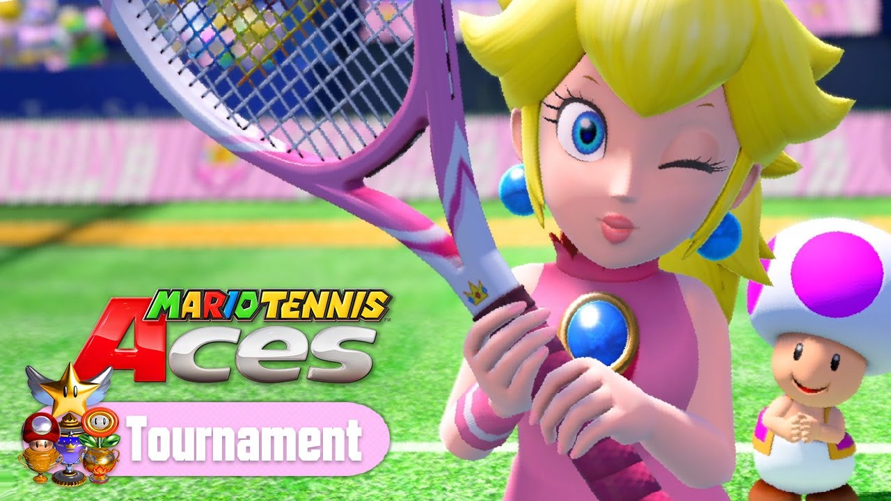 Mario Tennis Aces - Tournament Mode: All Cups (Peach Gameplay)