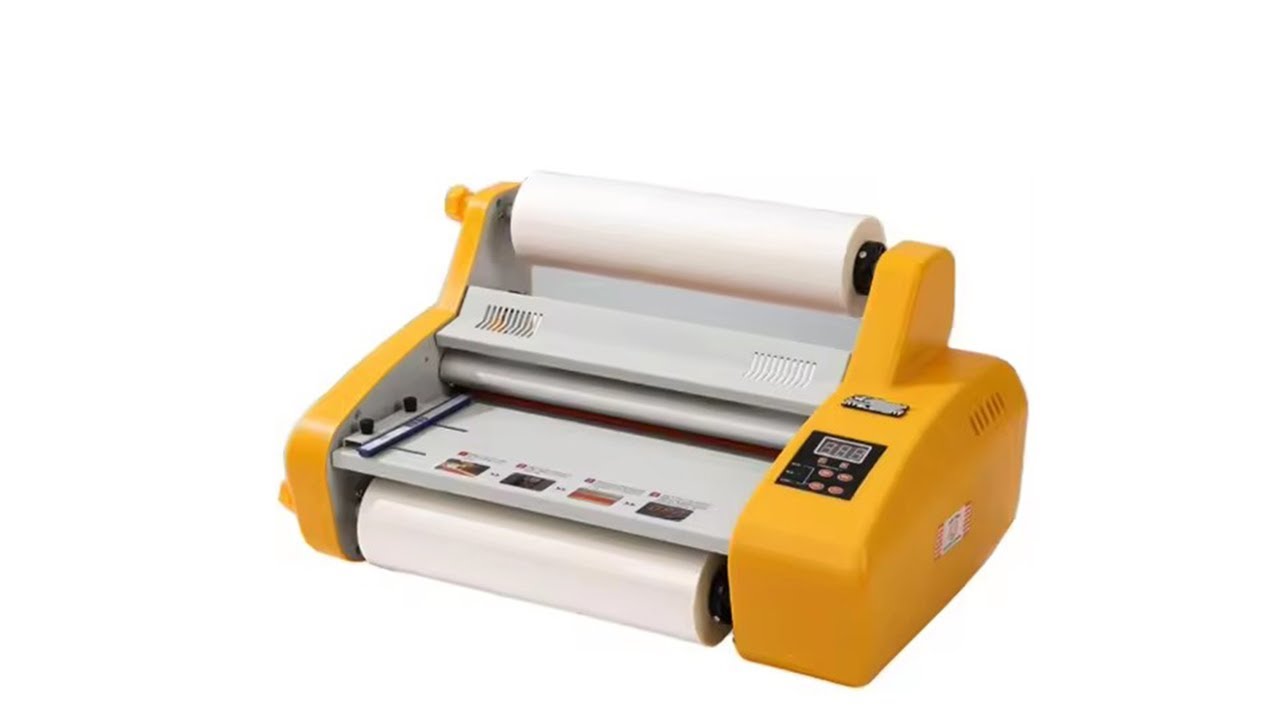 FM3520 Electric Laminator Machine Cold & Hot Roll Thermal Lamination for A4 A3 A5 A6 Paper Sizes