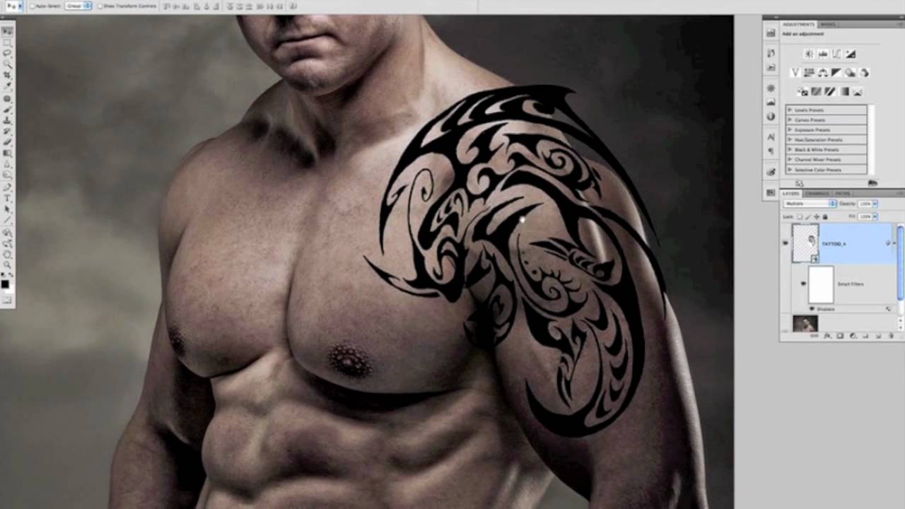 PHOTOSHOP TUTORIAL: Add a Pain Free Tattoo.mov