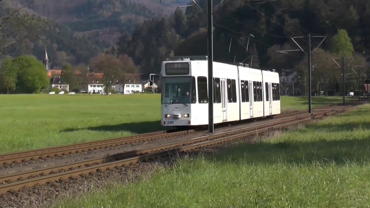 Tram Freiburg Straßenbahn Freiburg in Günterstal