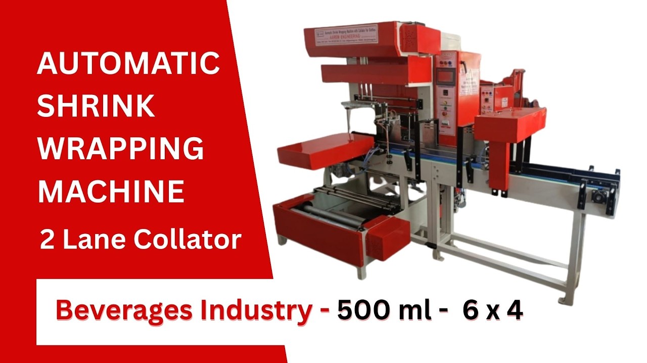 Automatic Web Sealer Tunnel 2 Lane Collator for 500ml Bottles | #automaticpackagingmachine