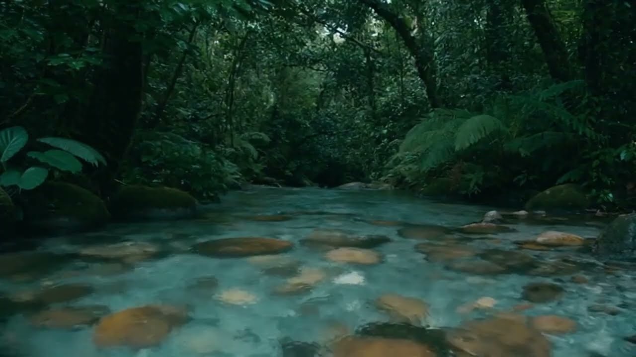 Gentle Forest River Sounds 🌿 Flowing Water ASMR for Deep Sleep & Relaxation