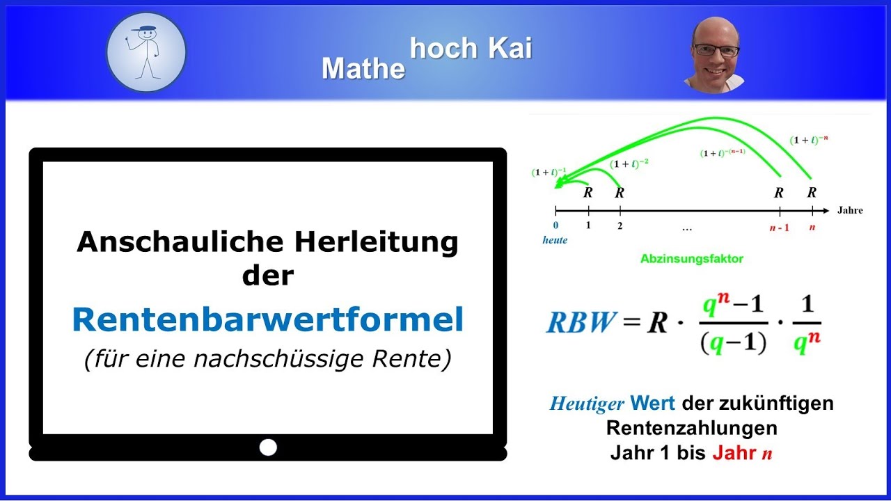 Anschauliche Herleitung der Rentenbarwertformel