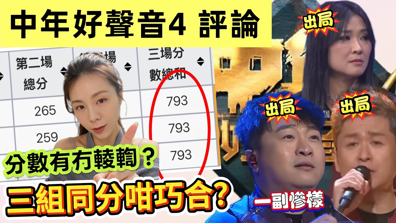 三組同分真係巧合？｜參賽者分數通通過高!｜分組賽導師資歷受網民質疑｜點解TVB搵唔到更強導師？｜ #尤淑情 超水準唱出《我最親愛的》勁圈粉 #中年好聲音4  #肥媽 #海兒