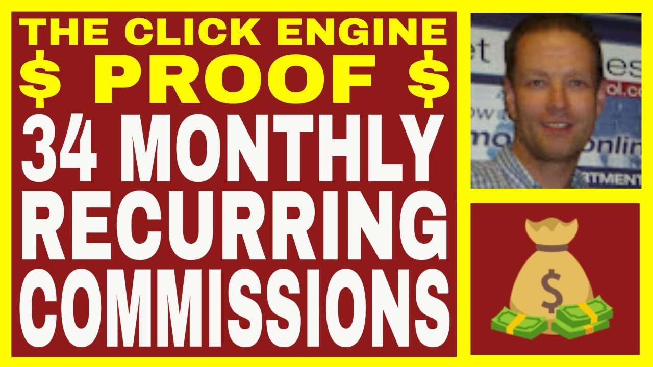 The Click Engine Review - INCOME PROOF - 34 Monthly Recurring Commissions - Autopilot Buyer Traffic
