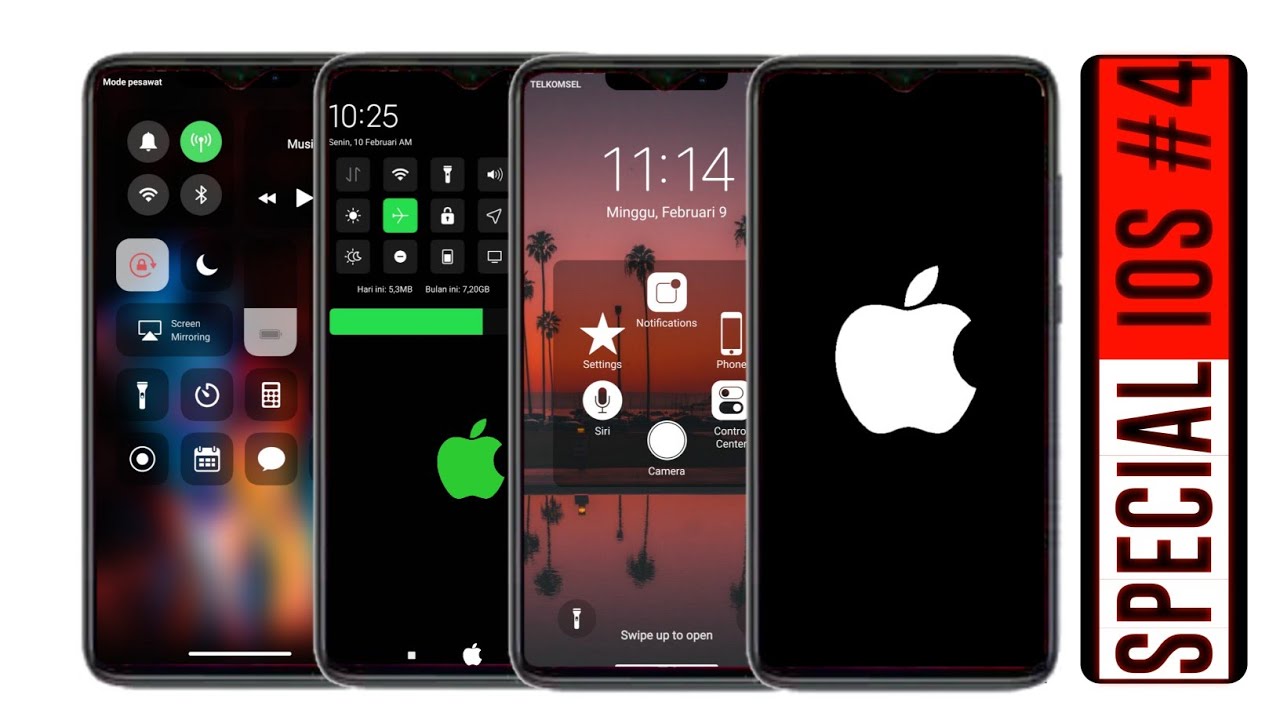 5 Rekomendasi Tema iOs untuk MIUI 11 - Special iOs Edition #4 - Control Panel,Boot Animation Eps.12