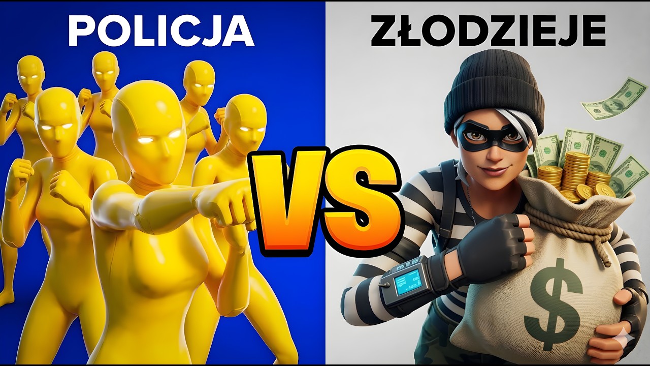 POLICJA vs ZŁODZIEJE z Pro-Playerami w Fortnite!