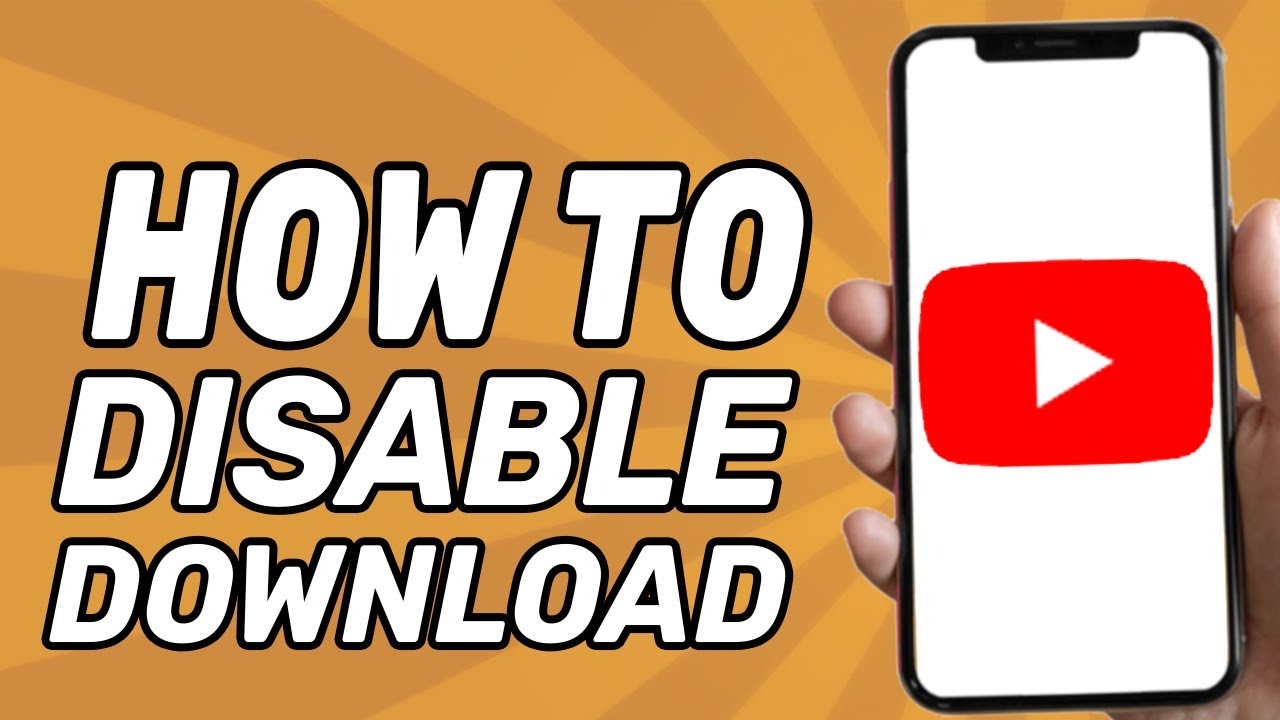 How to Disable Download Option in Youtube Video (2025)