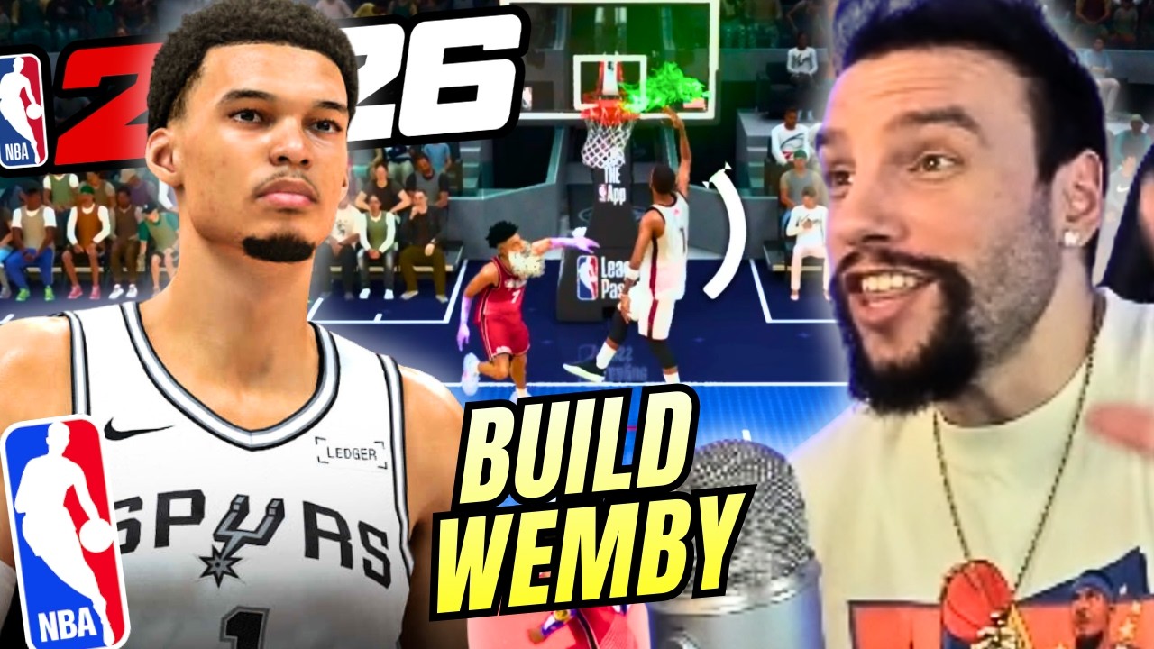 USEI A BUILD DO WEMBANYAMA 99 OVR NO EVENTO DO NBA 2K26 ALL STAR!