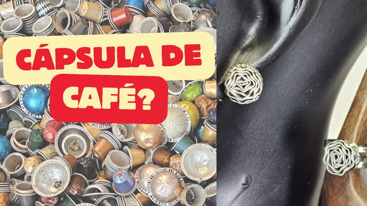 COMO TRANSFORMAR CÁPSULA DE CAFÉ EM BIJUTERIA.  #bijuteriaartesanal