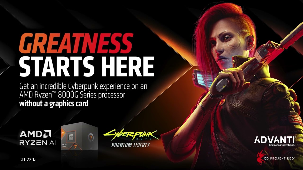 Greatness starts here. Introducing the AMD Ryzen 8000 Series Processors.