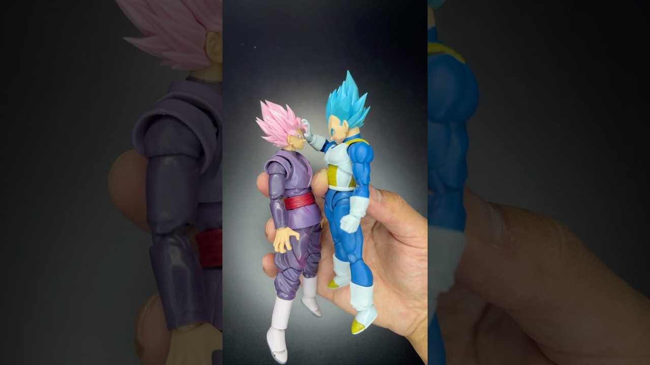Vegeta vs Goku black | SH Figuarts vegeta SSGSS Unwavering Saiyan Pride | #posing #stopmotion #dbs