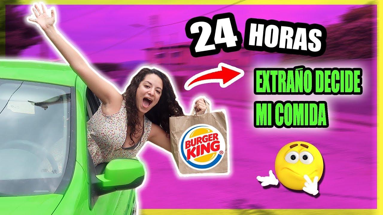 24H PIDIENDO LO MISMO QUE LA PERSONA DE ENFRENTE 🍟The Person In Front Of Me Decides What I Eat