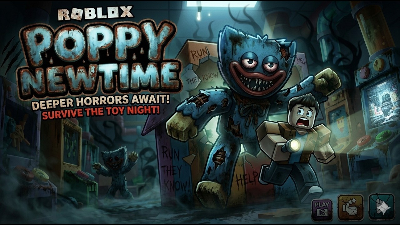 I'm stuck in haunted poppy's toyshop factory!!!!!(Poppy playtime Chapter 1)(Beta Version)