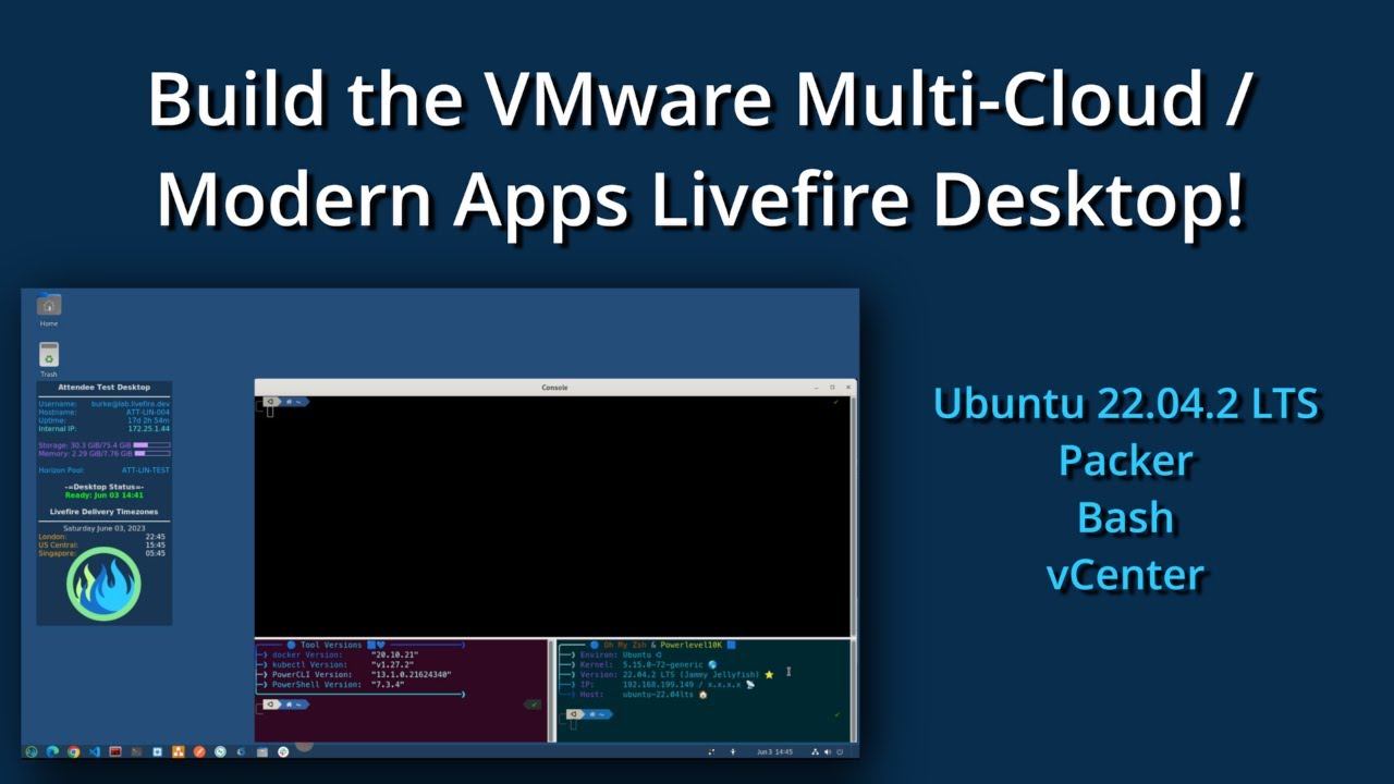 Build the VMware MultiCloud ModernApps Livefire Desktop