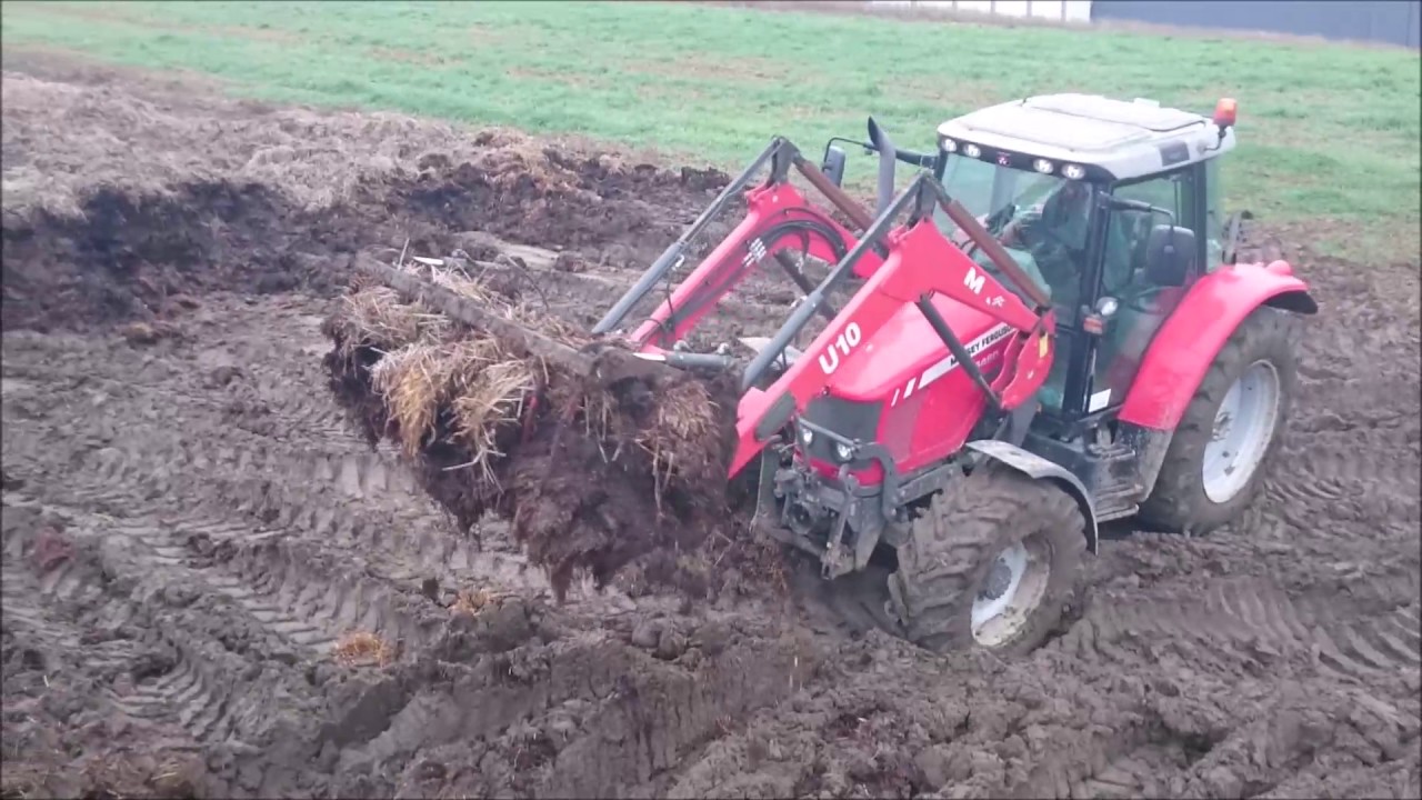 Obornik MF 5460 5600 Mtz 82 rozrzucanie  wywóz oobornika