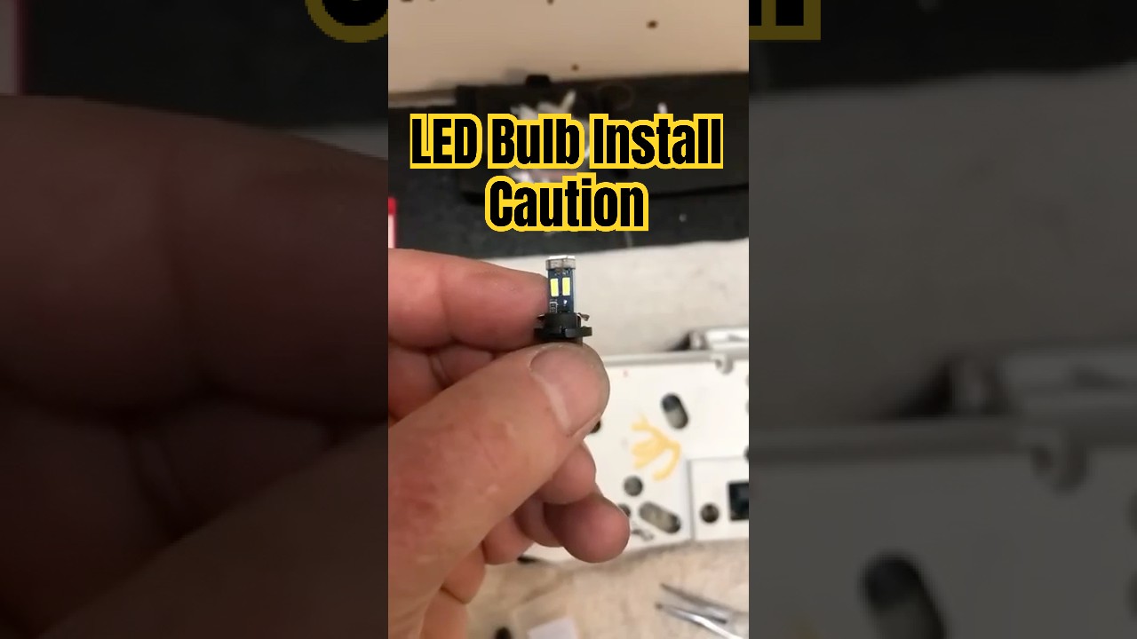 2 Cautions When Replacing LED Bulbs: How To Install LED Gauge Cluster Bulbs:  #shorts