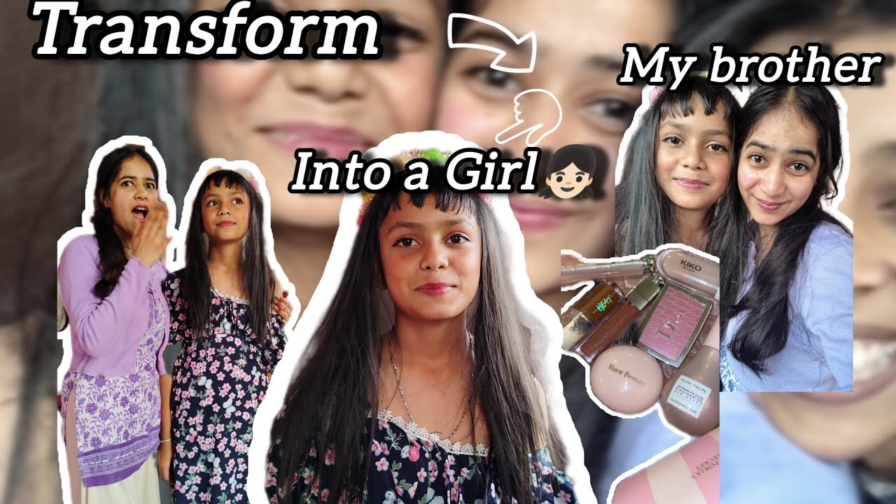 Transformed My BROTHER Into a GIRL 😱✨ | You Won’t Believe The Result!#boytogirltransformations 