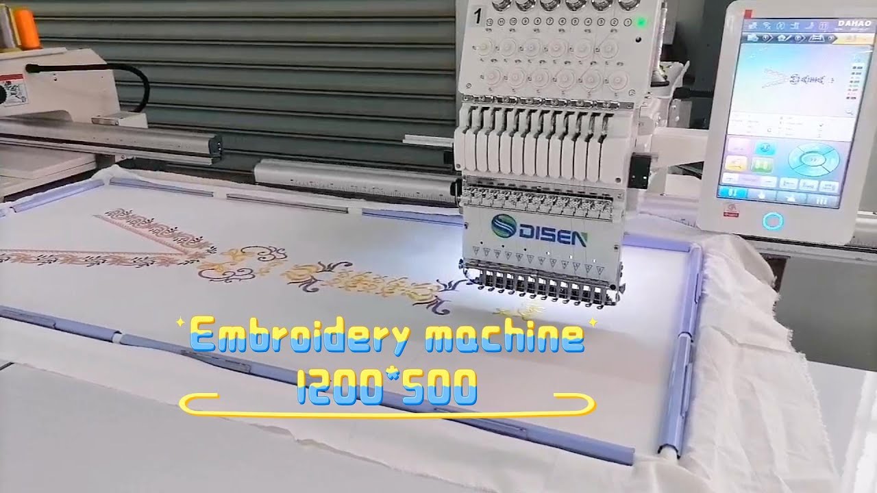 Large-format flat embroidery machine, multi-functional embroidery machine from the factory