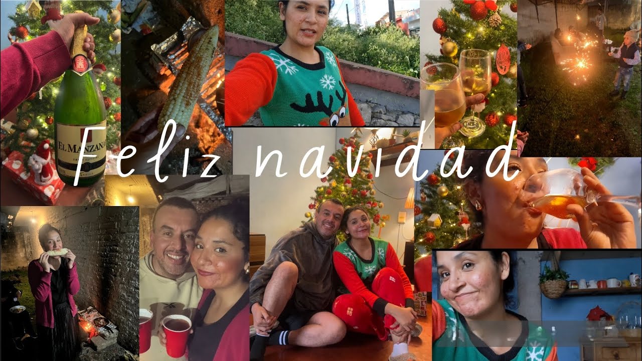 FELIZ NAVIDAD🫶🎄🎁🎅+Prepare una ensalada de manzana , hubo de todo fogata , regalos ,piñatas y vino🥂