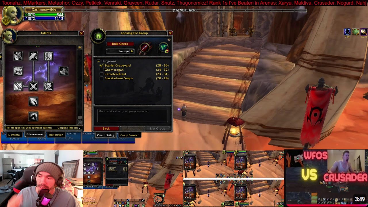 Rank 1 Manual Multiboxing – 5 SHAMANS | Classic WoW TBC